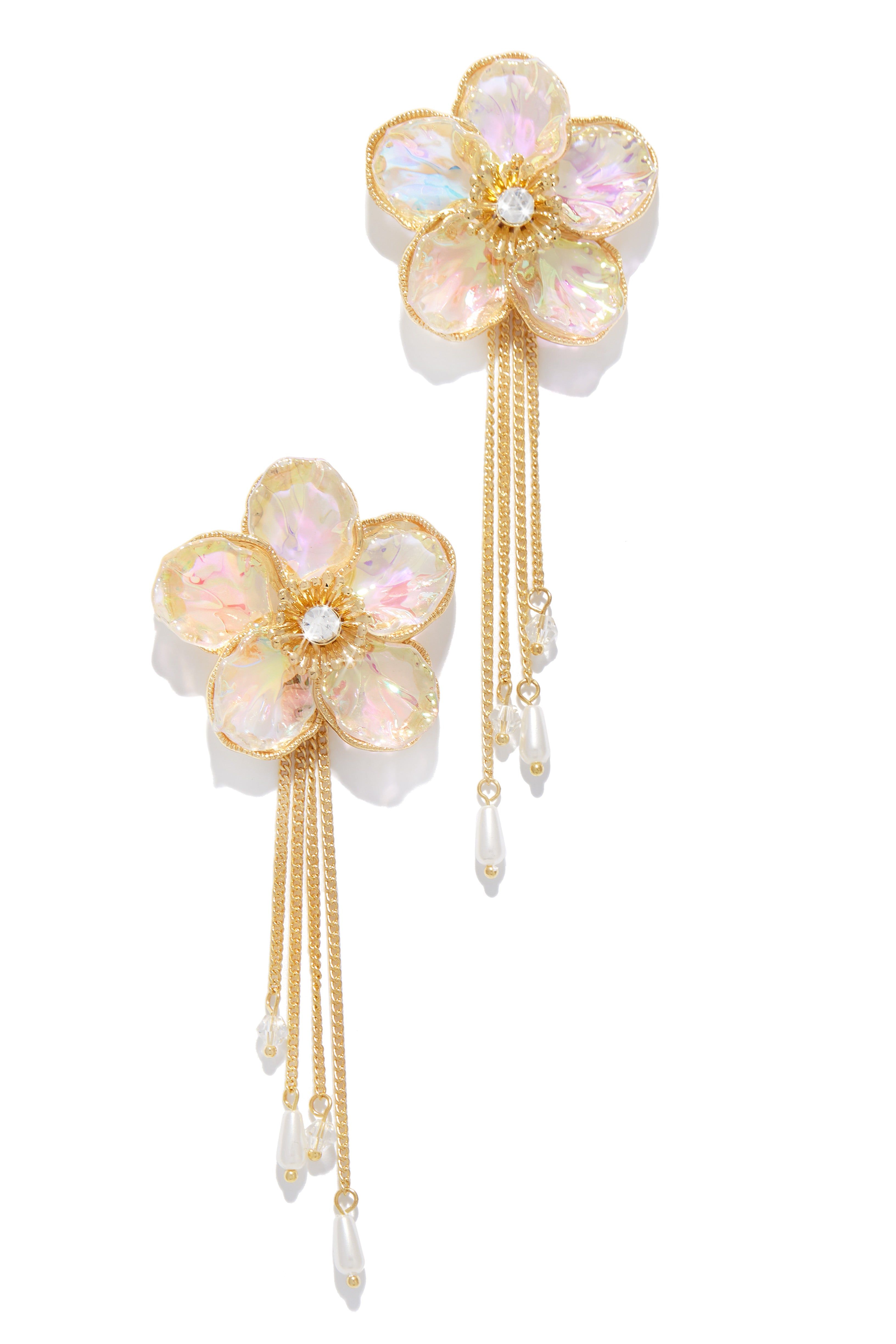 Niaya Flower Drop Earring - Gold sold by Miss Lola product image thumbnail 4