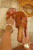 Miraya Slip On Sandals - Tan sold by Miss Lola