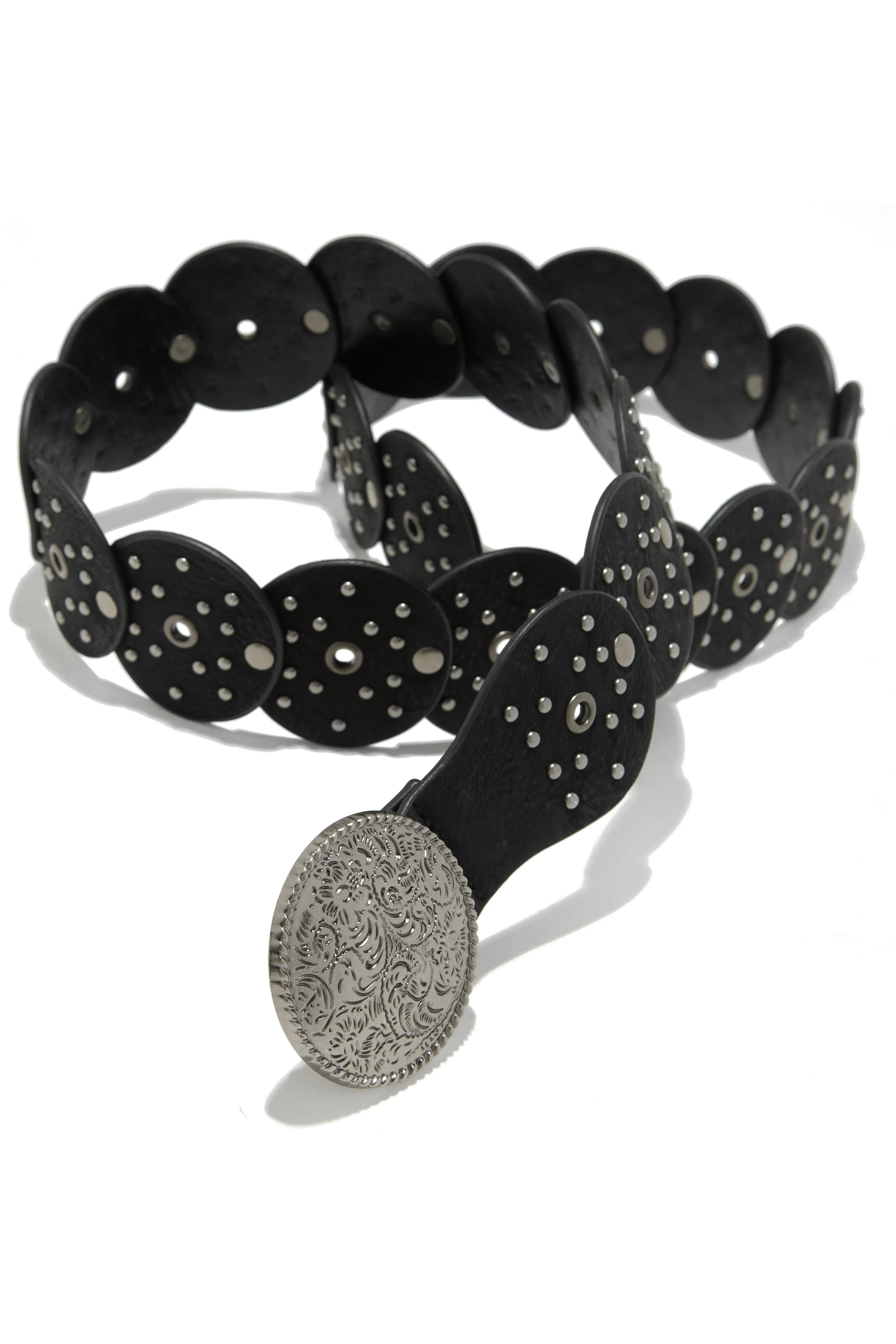 Yvette Western Statement Belt - Black sold by Miss Lola