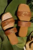 Staycation Slip On Sandals - Tan sold by Miss Lola