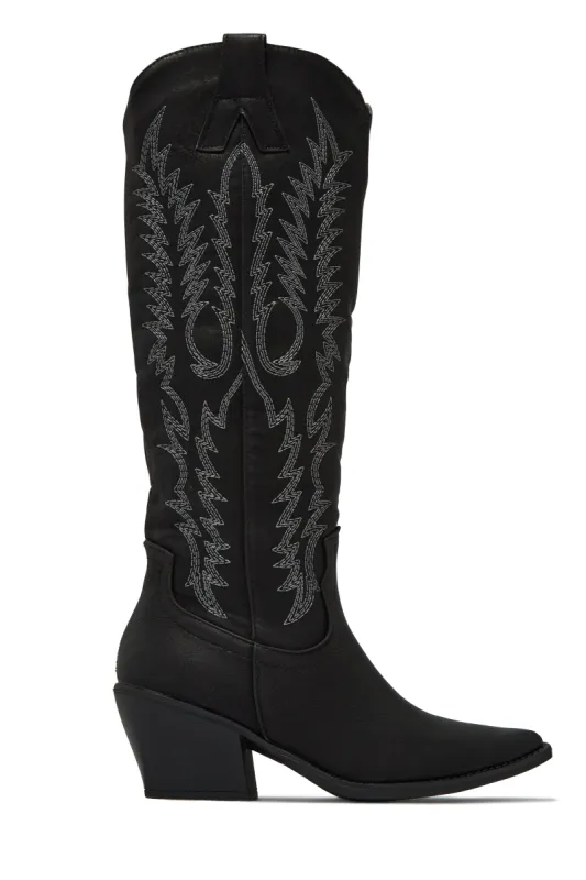 Cowgirls Western Cowgirl Boots - Black sold by Miss Lola