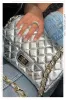 Monique Crossbody Shoulder Bag - Silver sold by Miss Lola