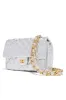 Monique Crossbody Shoulder Bag - Silver sold by Miss Lola