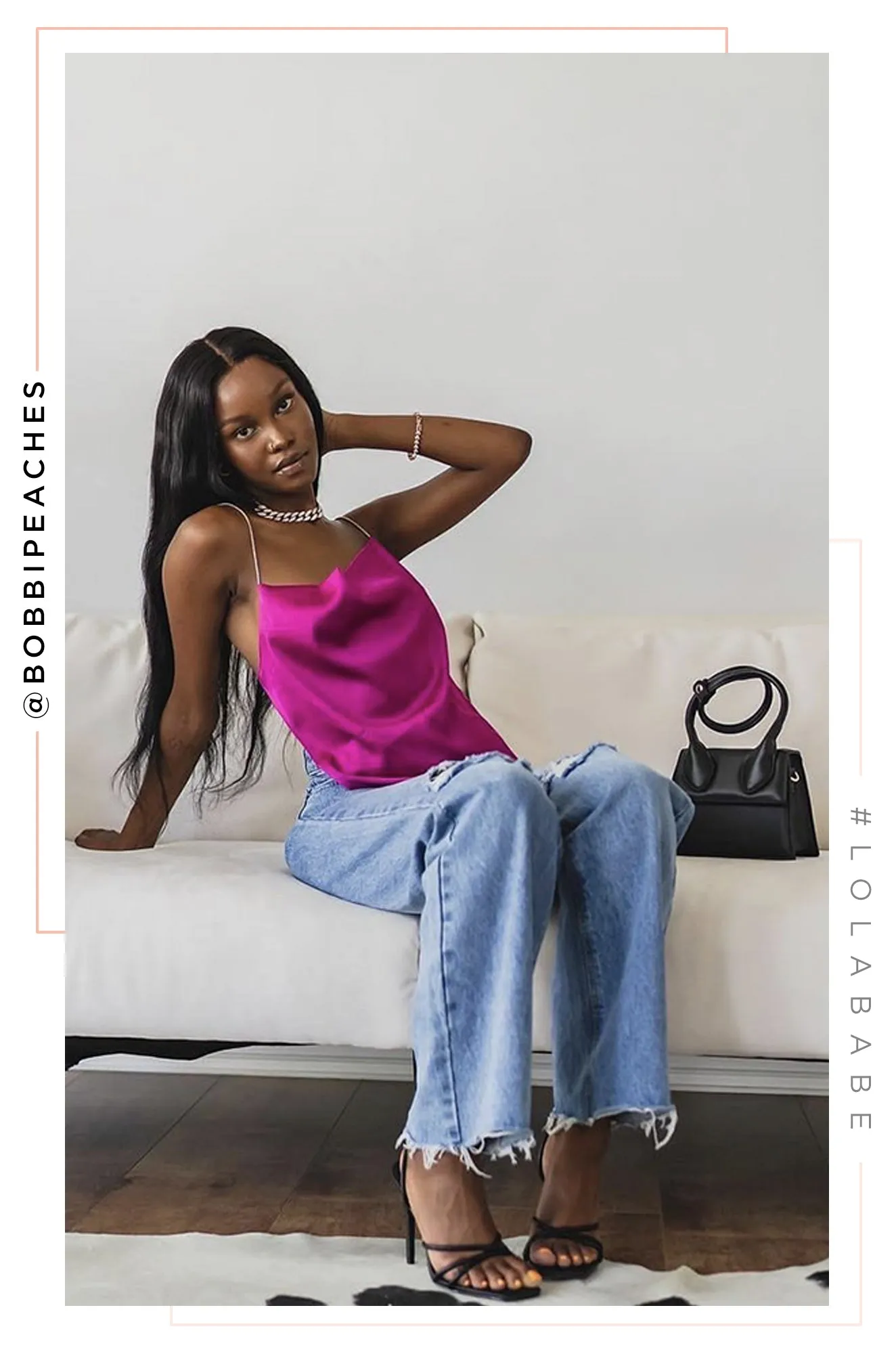 Holly Lace Up Strappy Heels - Black sold by Miss Lola product image thumbnail 5