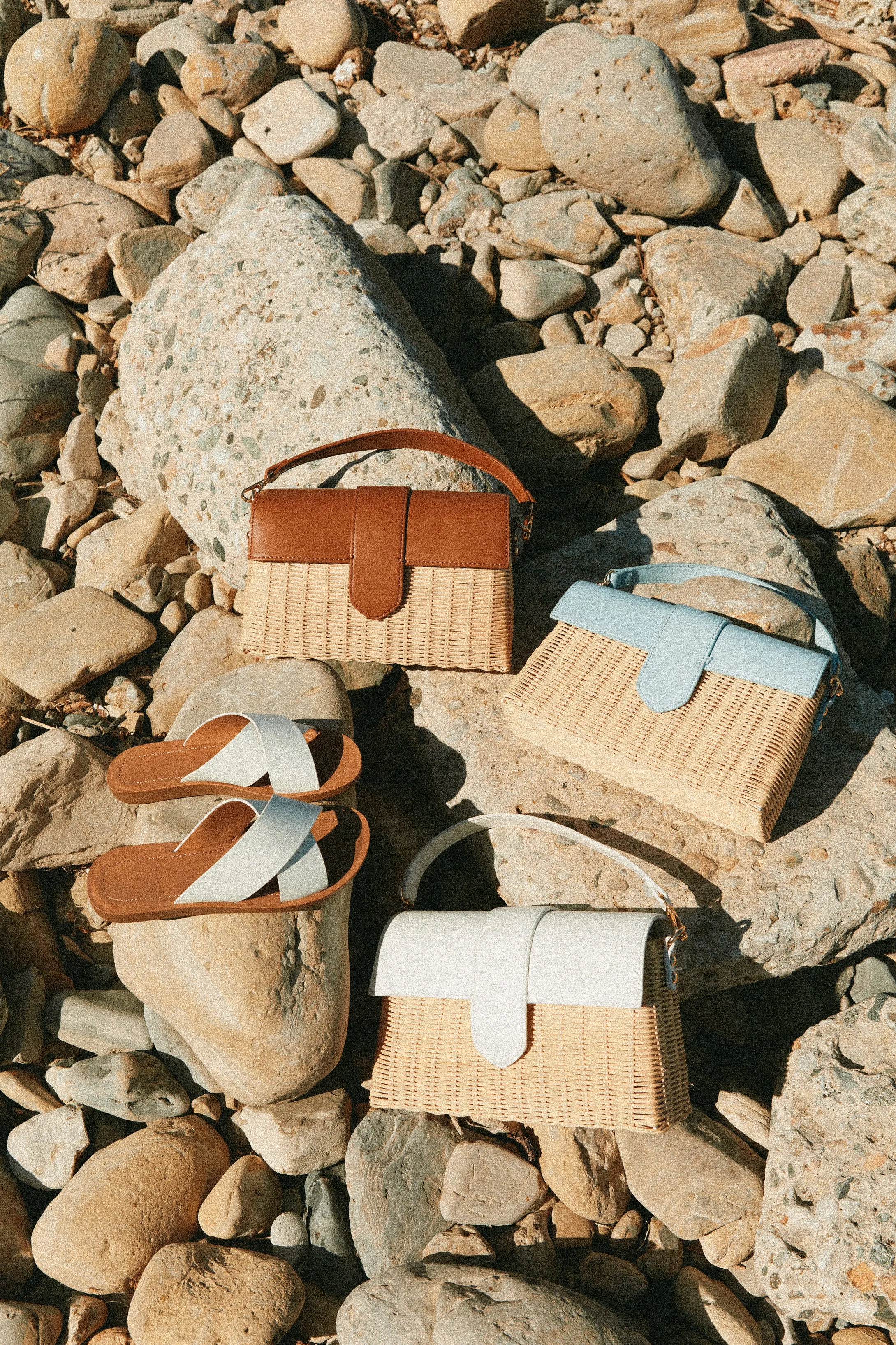 Ysabel Woven Straw Crossbody Bag - Blue sold by Miss Lola product image thumbnail 2