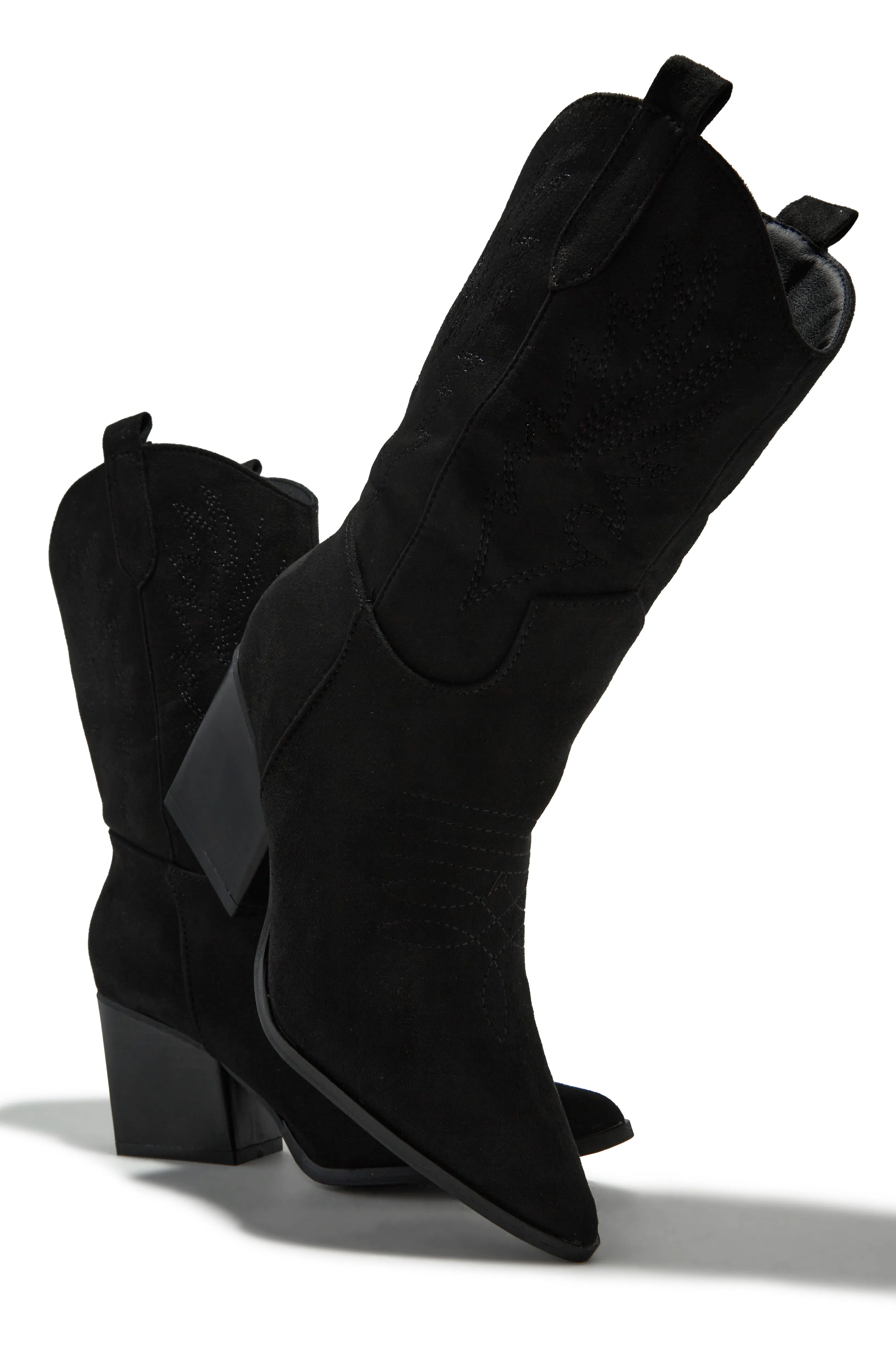 Festival Ready Cowgirl Boots - Black sold by Miss Lola product image thumbnail 5