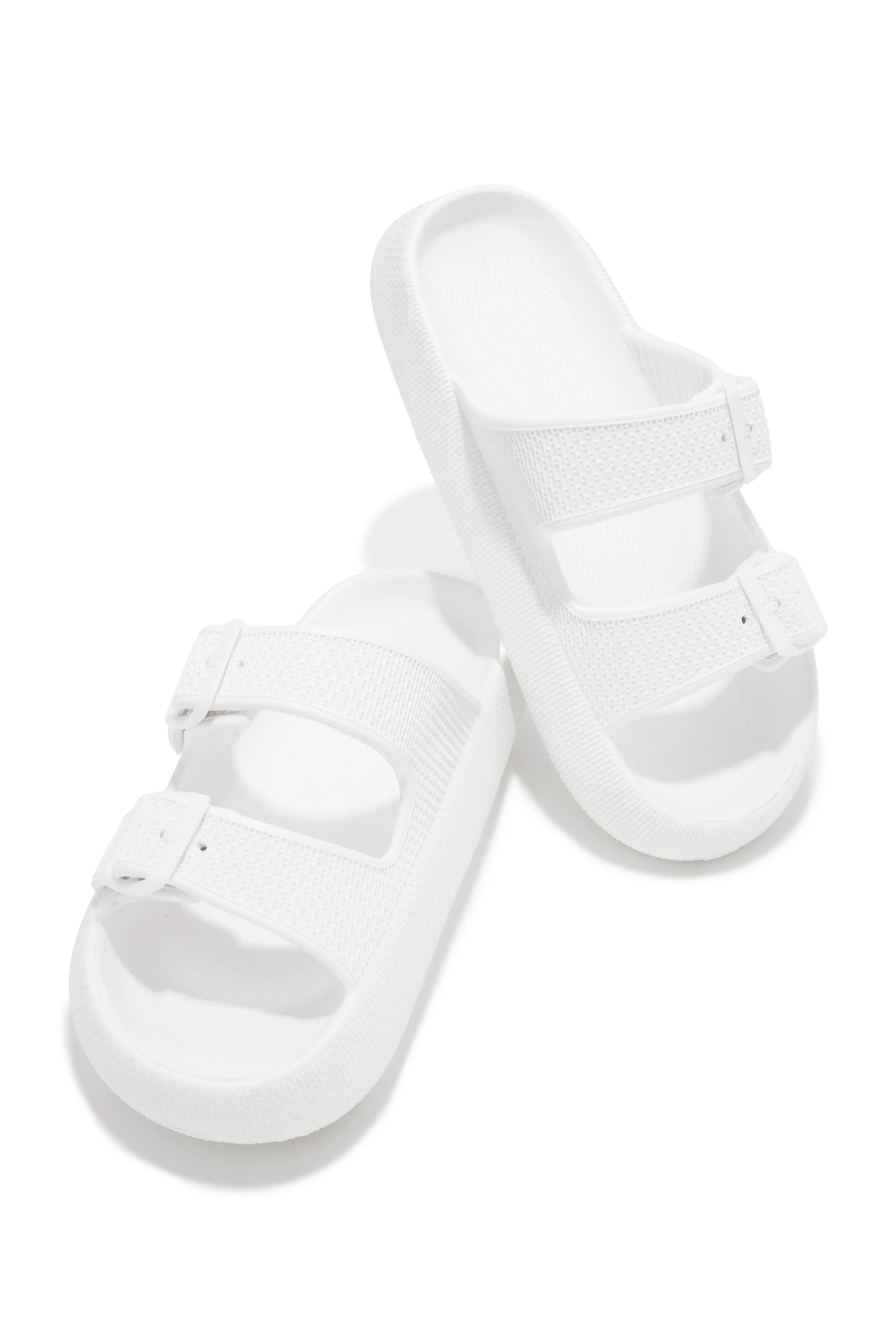 Blue Waters Slip On Sandals - White sold by Miss Lola product image thumbnail 4
