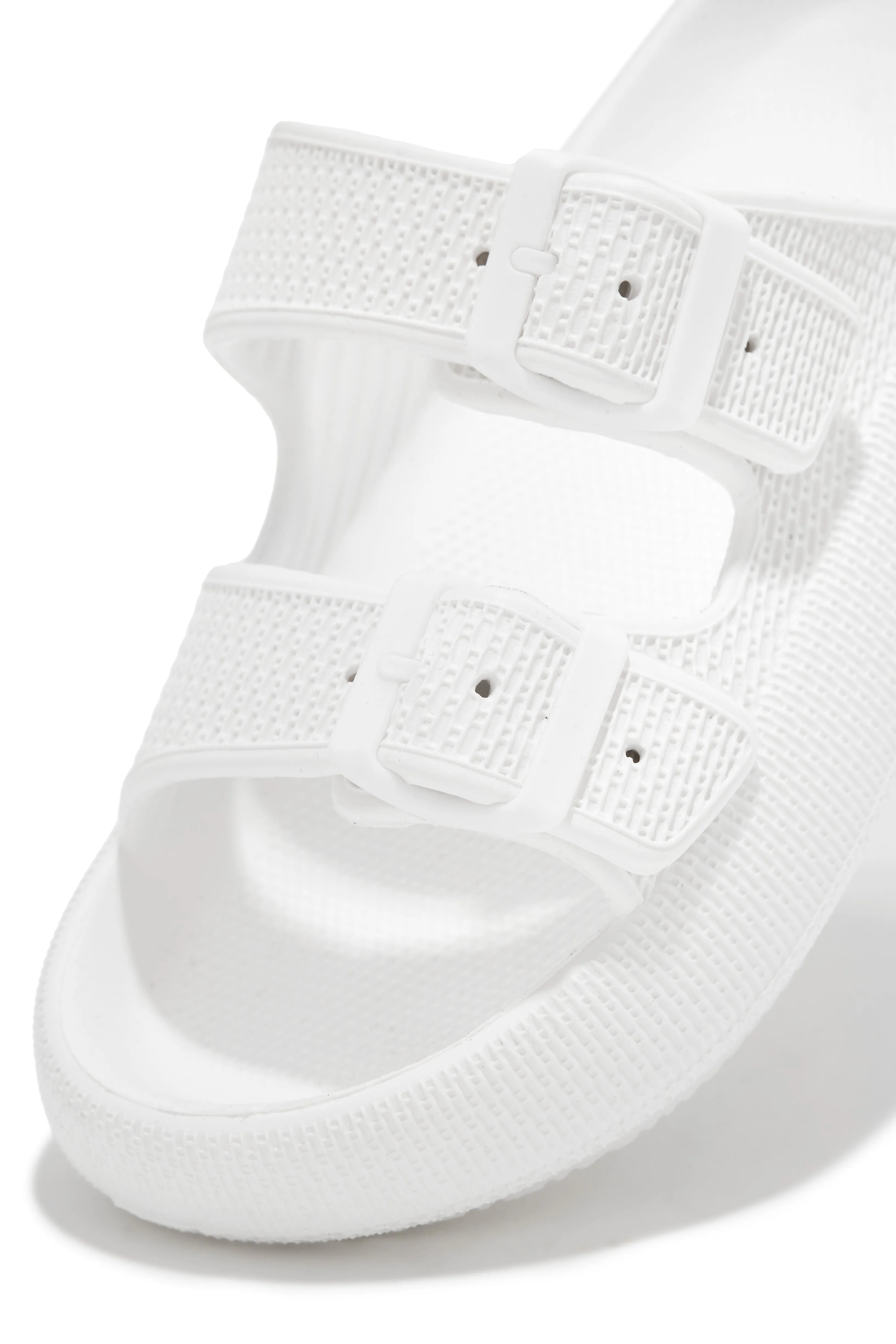 Blue Waters Slip On Sandals - White sold by Miss Lola product image thumbnail 2