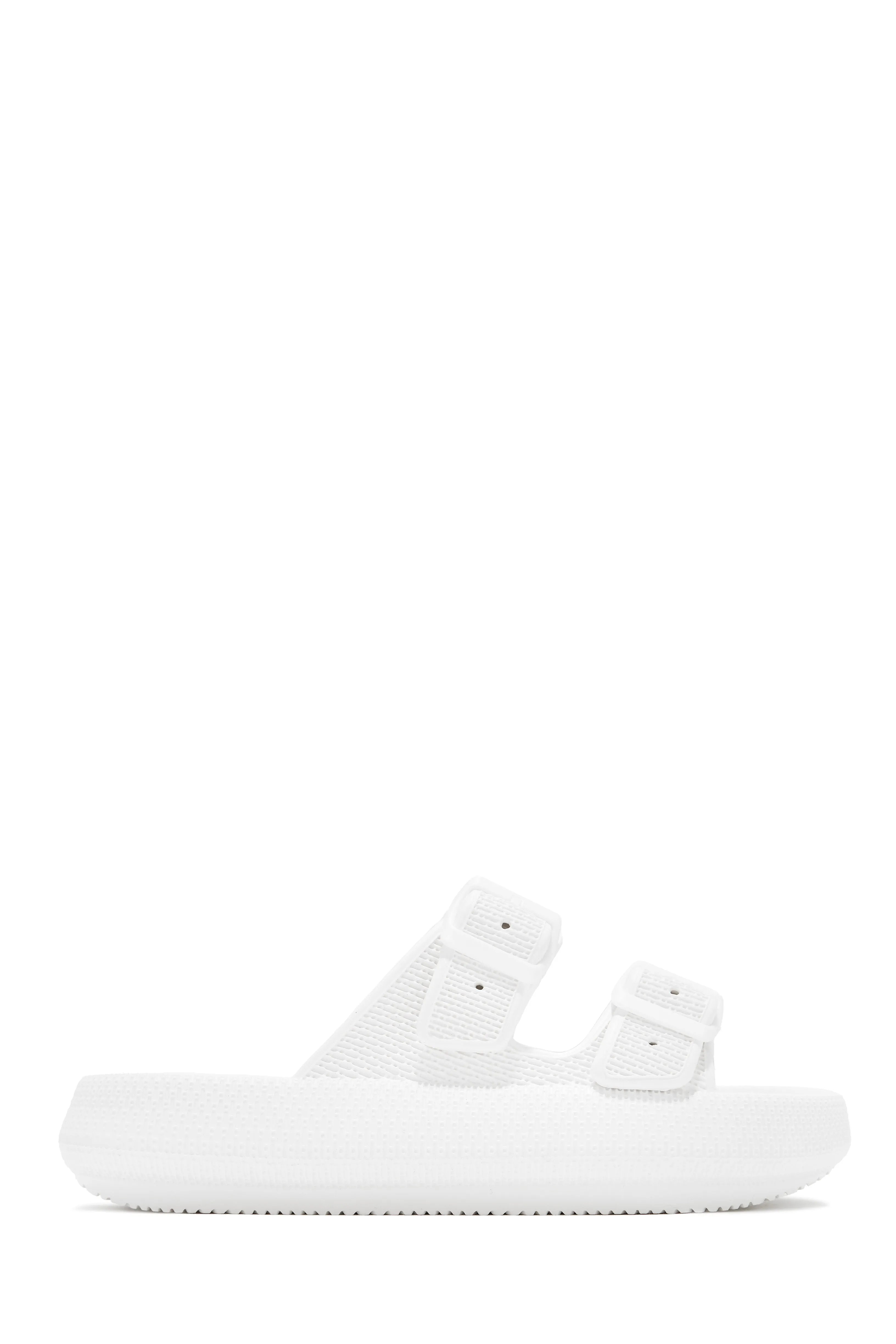 Blue Waters Slip On Sandals - White sold by Miss Lola product image thumbnail 5