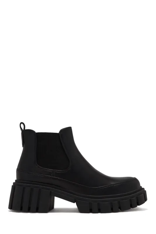 Cristen Pull On Ankle Boots - Black sold by Miss Lola