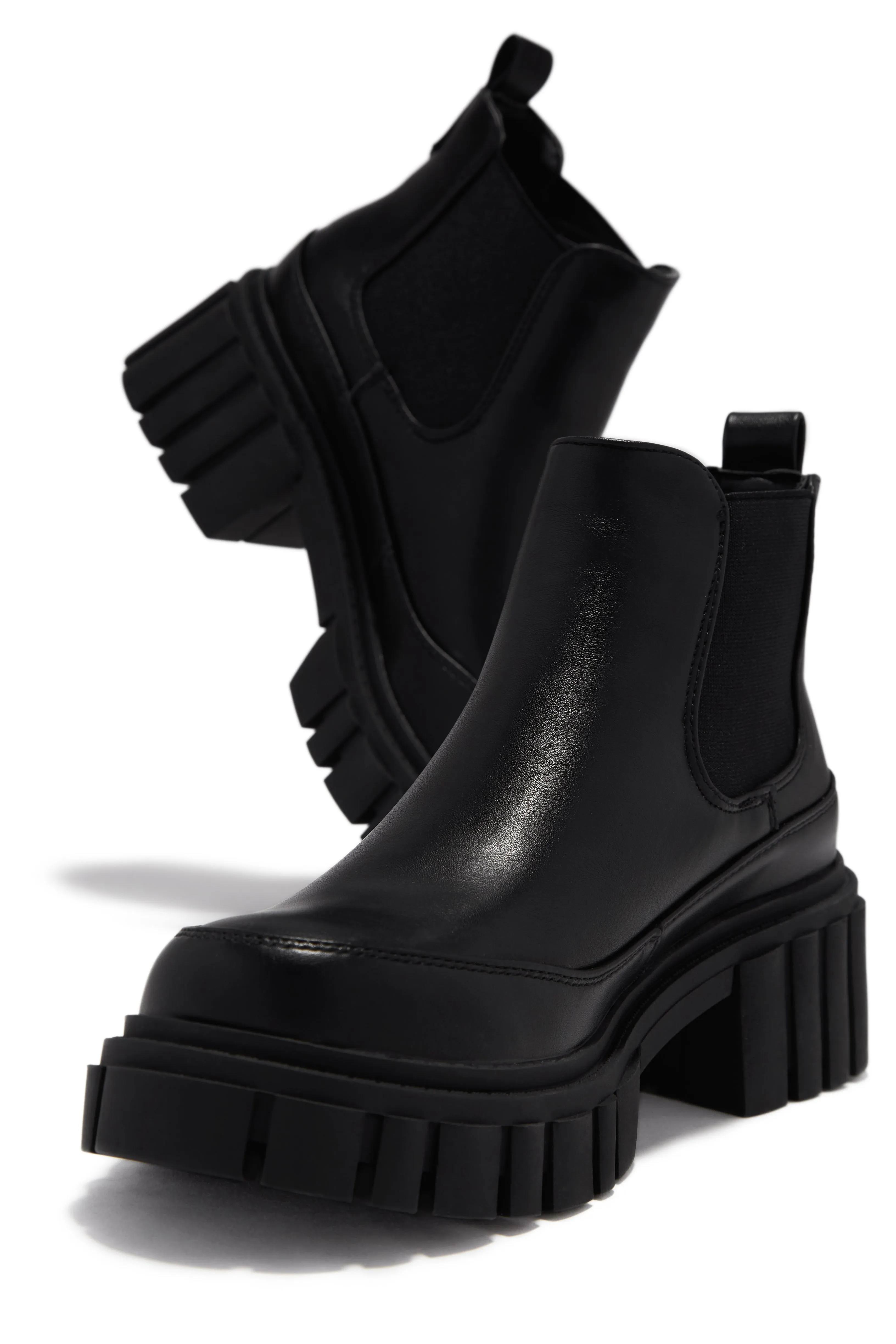 Cristen Pull On Ankle Boots - Black sold by Miss Lola product image thumbnail 4