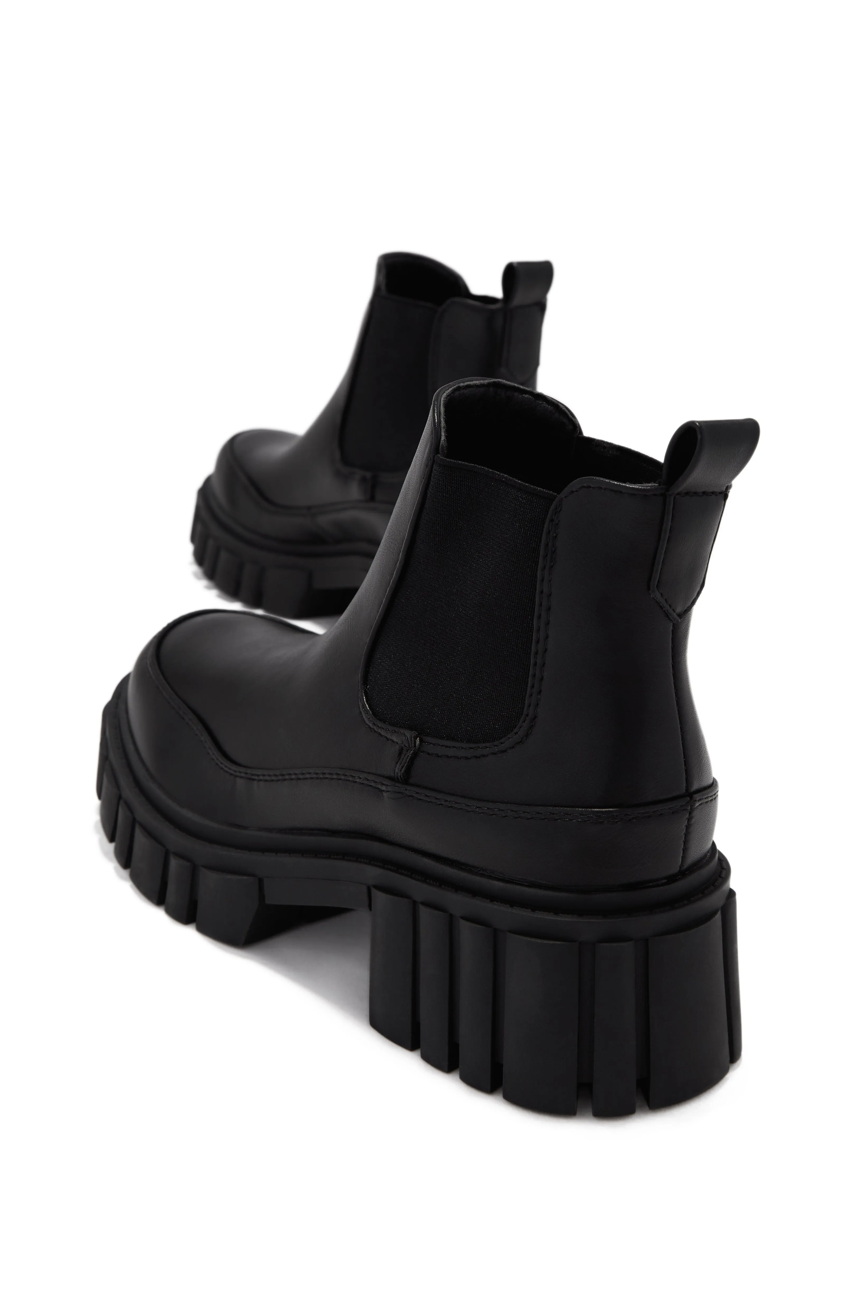 Cristen Pull On Ankle Boots - Black sold by Miss Lola product image thumbnail 2