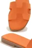 Bianka Slip On Sandals - Orange sold by Miss Lola