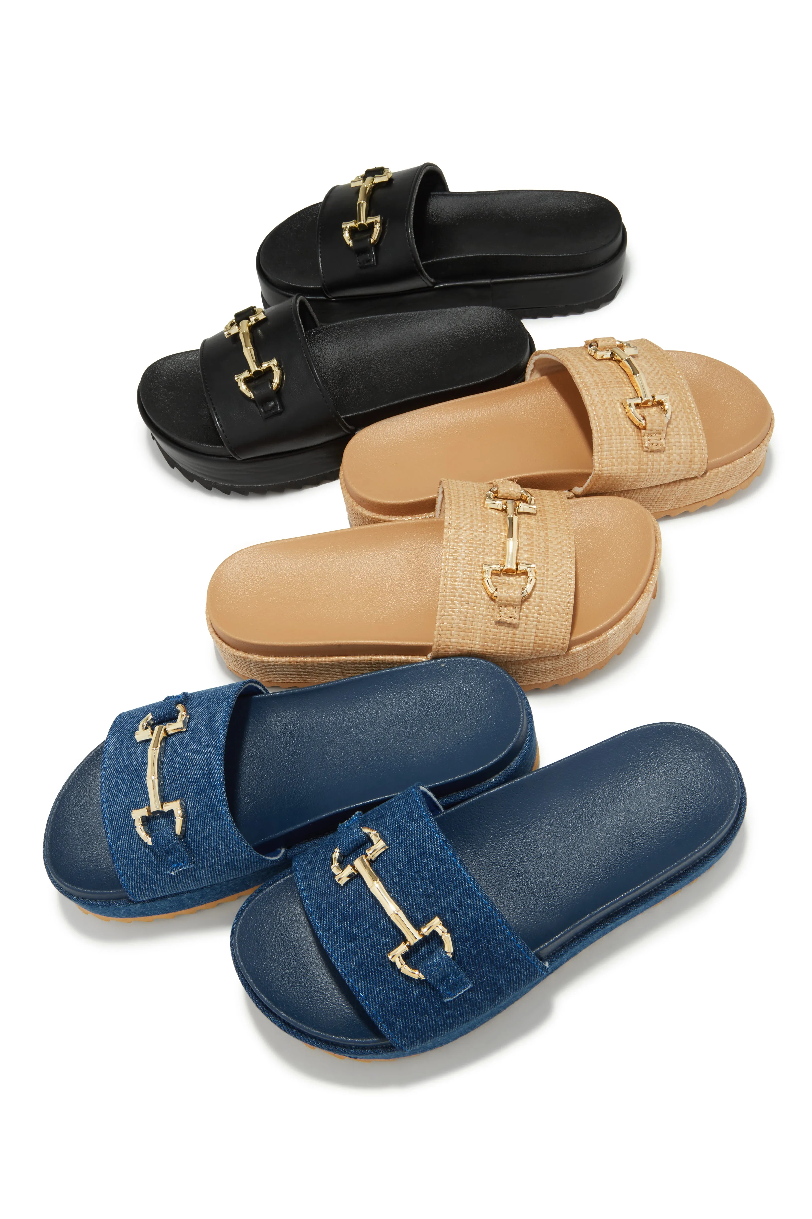 Anyara Platform Slip On Sandals - Natural sold by Miss Lola product image thumbnail 4