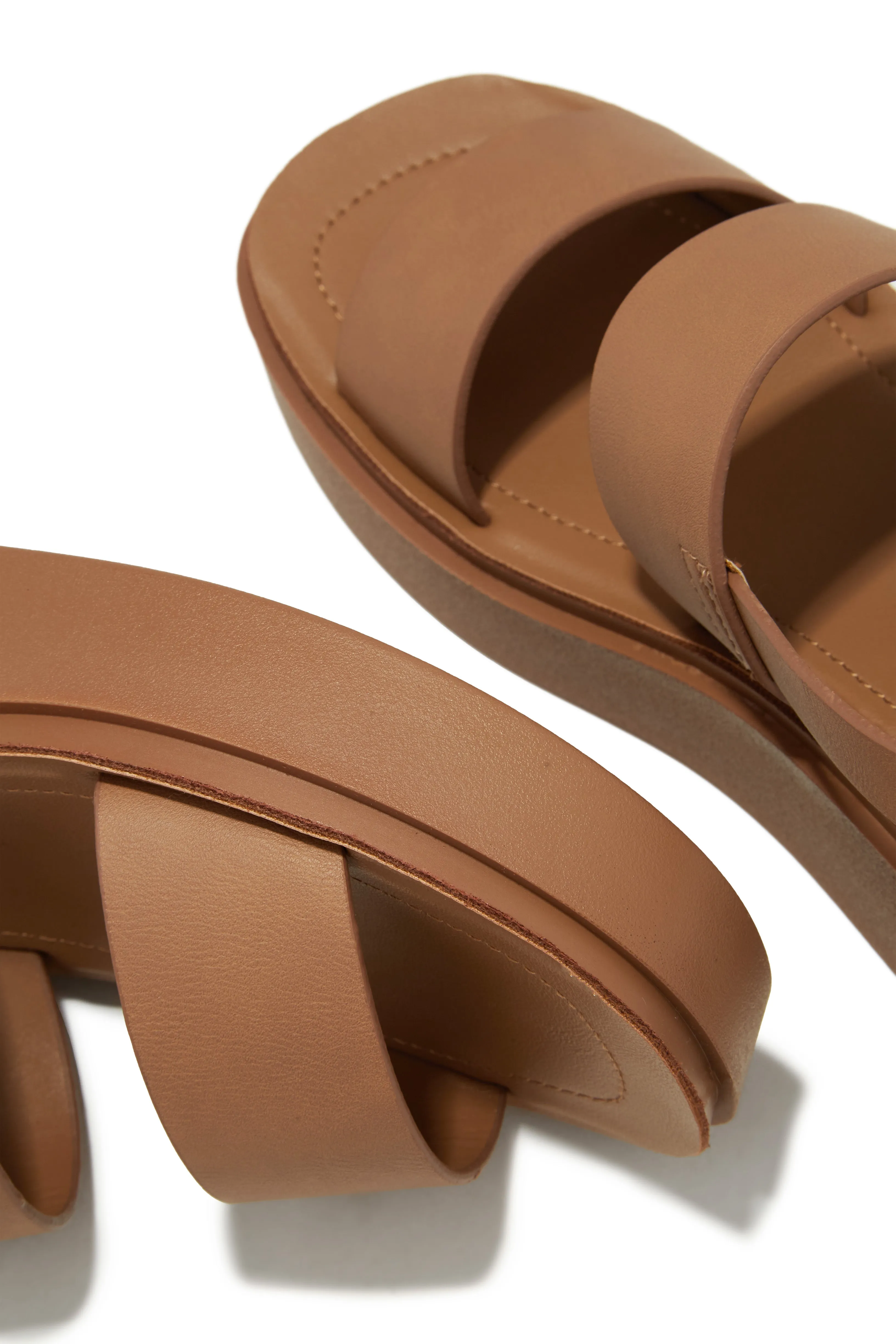 Samina Platform Sandals - Tan sold by Miss Lola product image thumbnail 3
