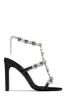 Ezylynn Heart Embellished High Heels - Gold sold by Miss Lola