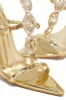 Main Character Embellished Single Sole High Heels - Gold sold by Miss Lola