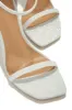 Passenger Princess Coquette Embellished Bow Heels - Silver sold by Miss Lola