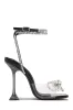 Amaria Embellished Bow Strap High Heels - Black sold by Miss Lola