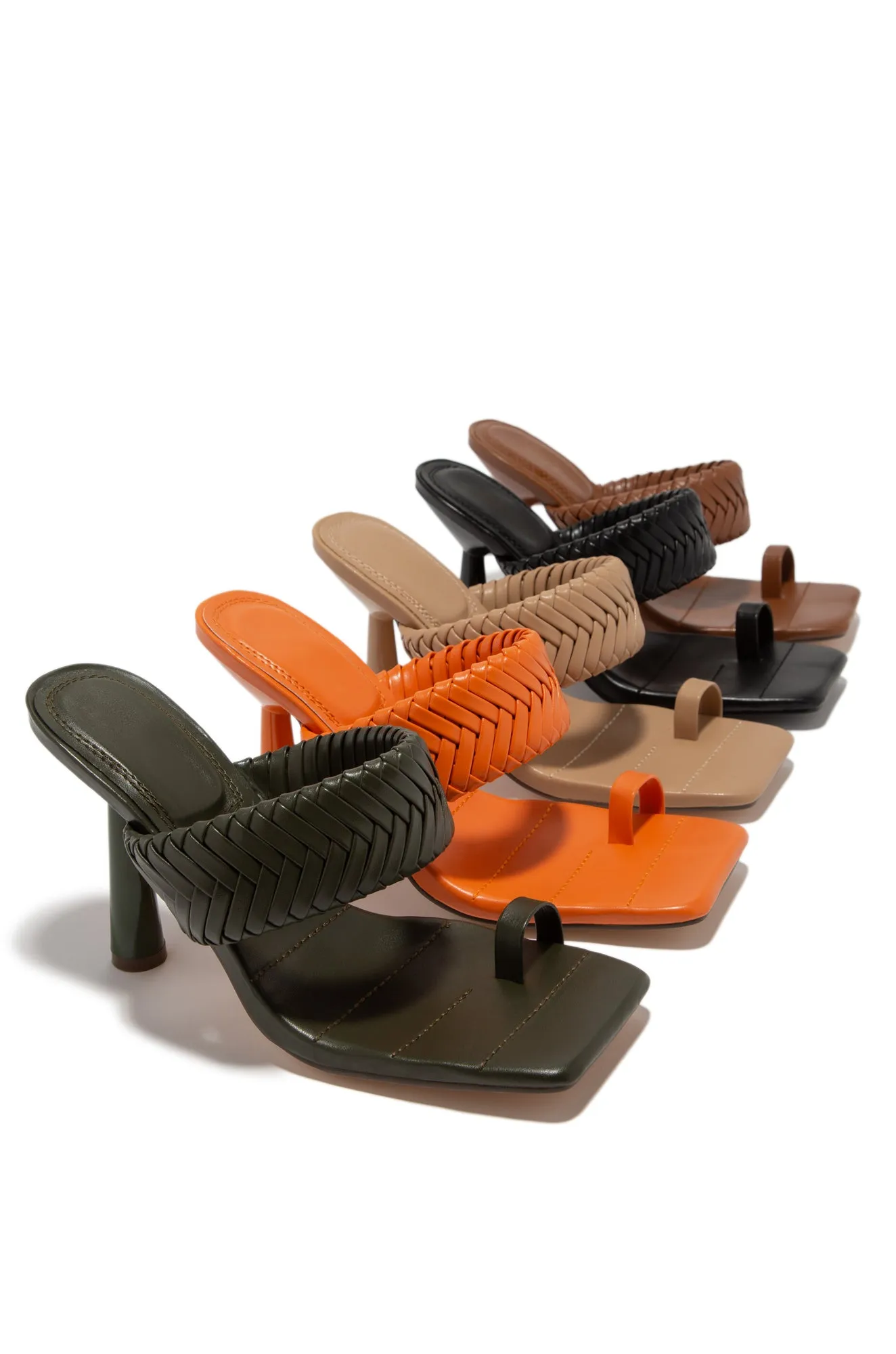 Briel High Heel Mules - Tan sold by Miss Lola product image thumbnail 5