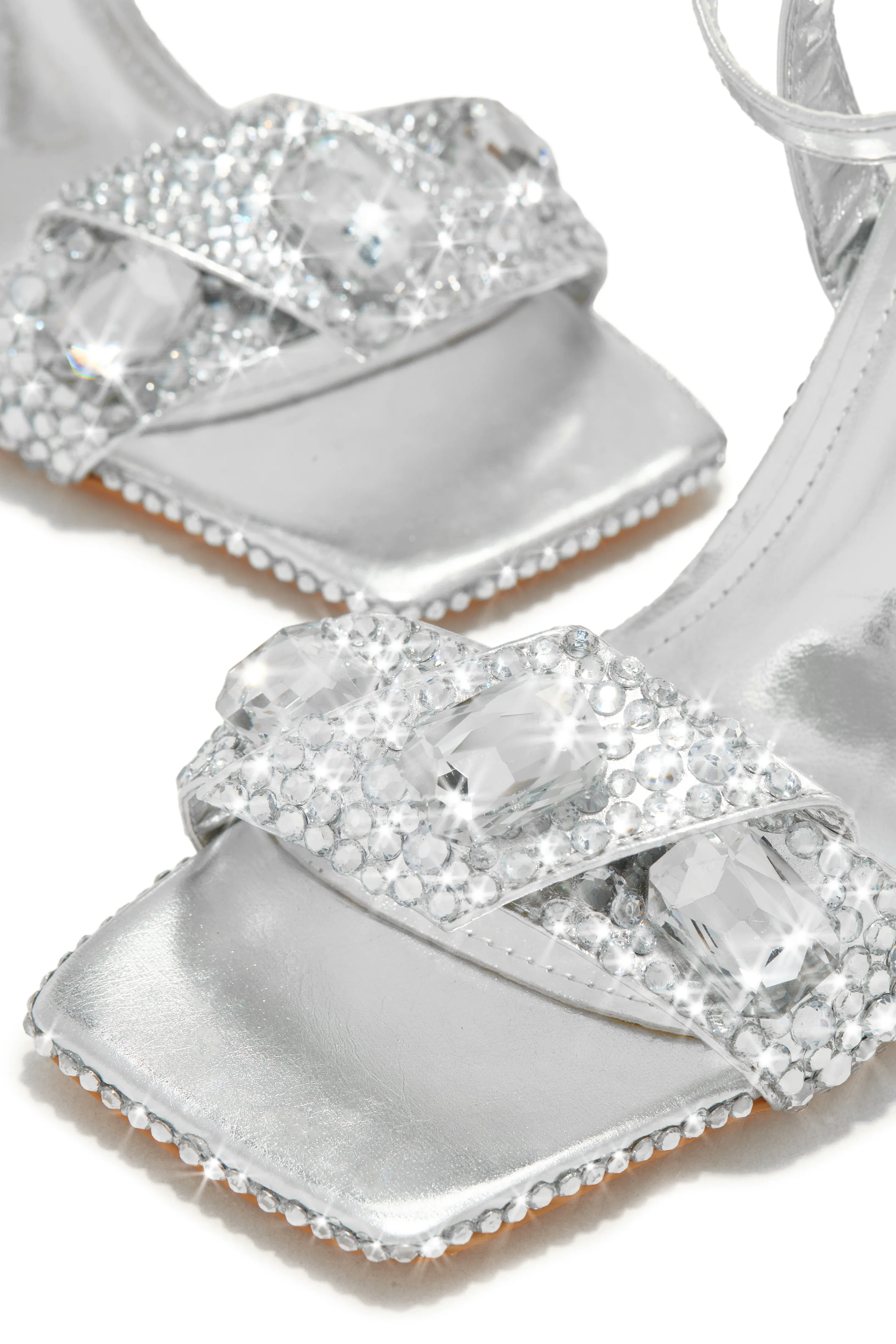 Reign Embellished Single Sole Heels - Silver sold by Miss Lola product image thumbnail 2