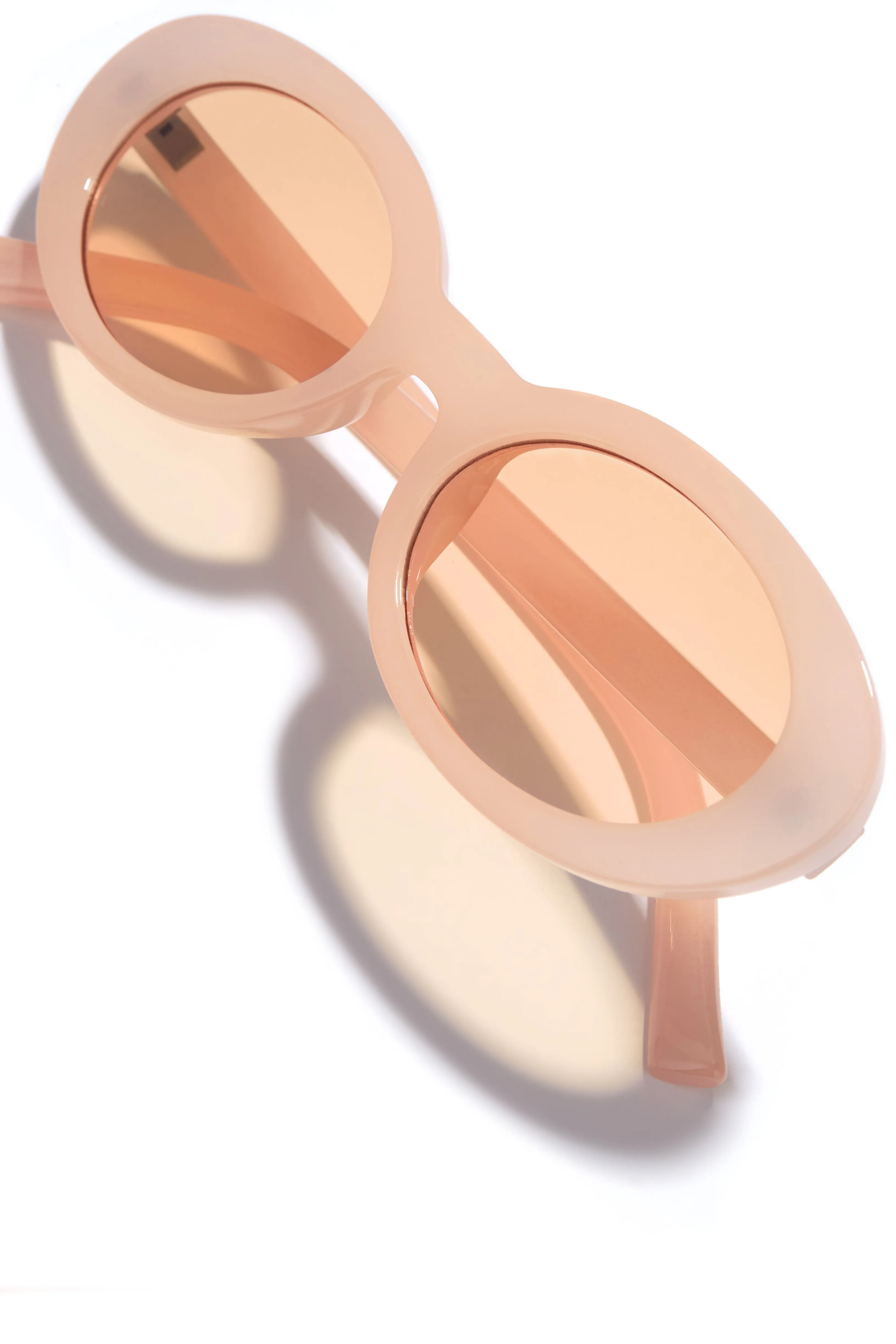 Elena Oval Sunglasses - Pink sold by Miss Lola product image thumbnail 4