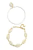 Coast Life Puka Shell Anklet Set - White sold by Miss Lola