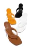 Alena Wedge Heel Mules - Orange sold by Miss Lola