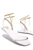 Perfect Affair Gold Chain Sandals - White sold by Miss Lola