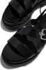 Catira Chunky Platform Sandals - Black sold by Miss Lola