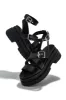 Catira Chunky Platform Sandals - Black sold by Miss Lola