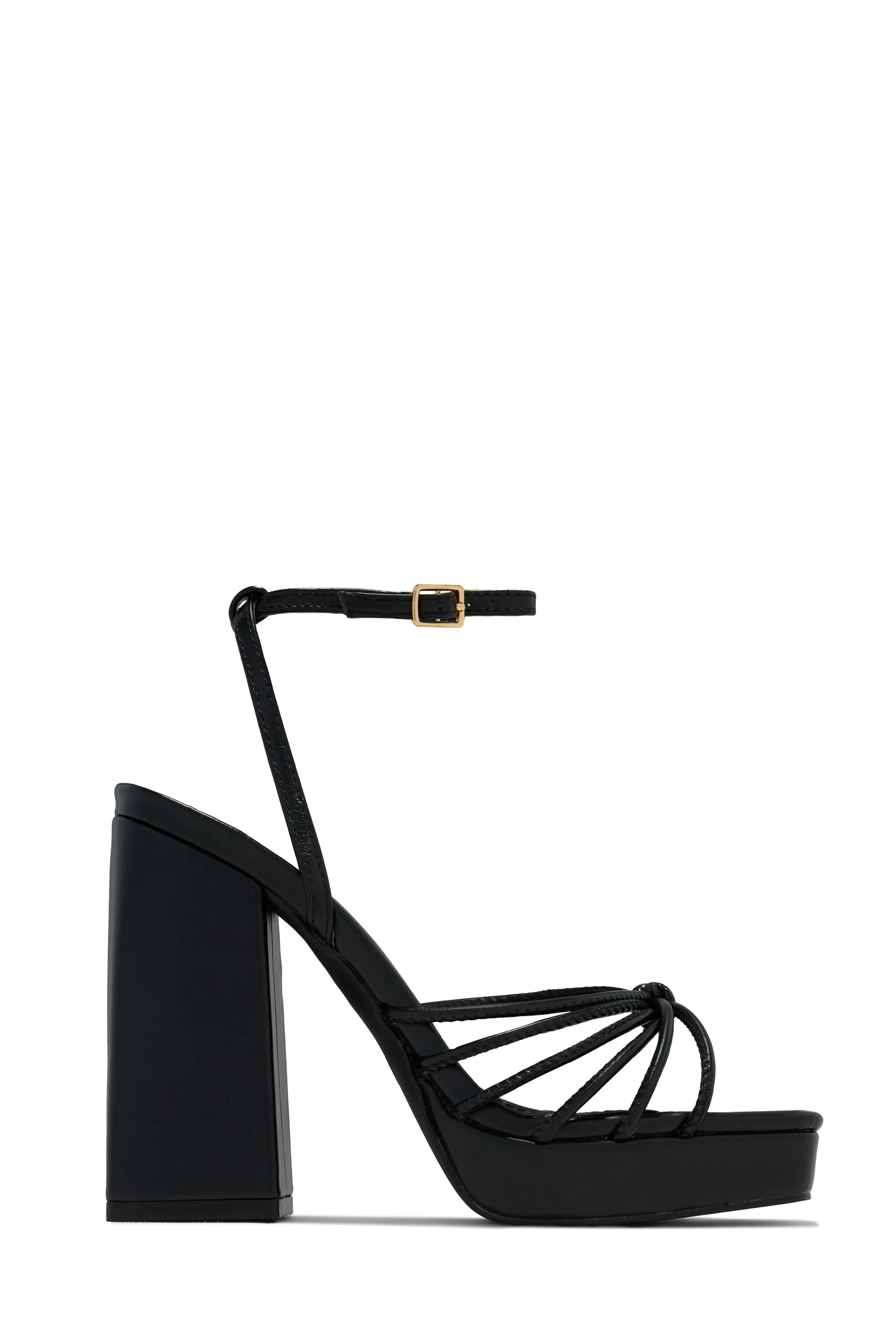 Lelia Platform Block Heels - Black sold by Miss Lola product image thumbnail 5