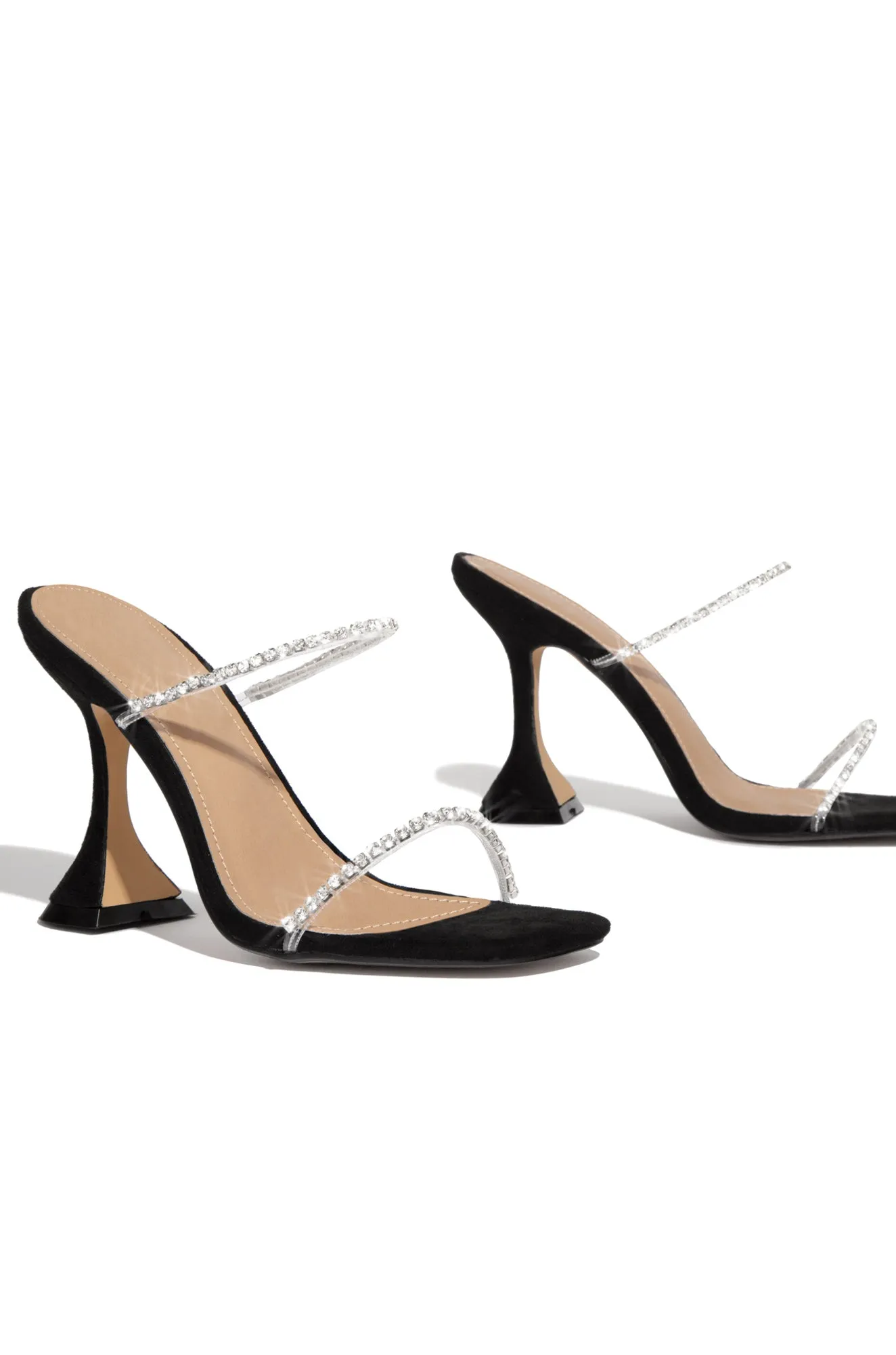 Dubai Embellished Mule Heels - Black sold by Miss Lola product image thumbnail 2