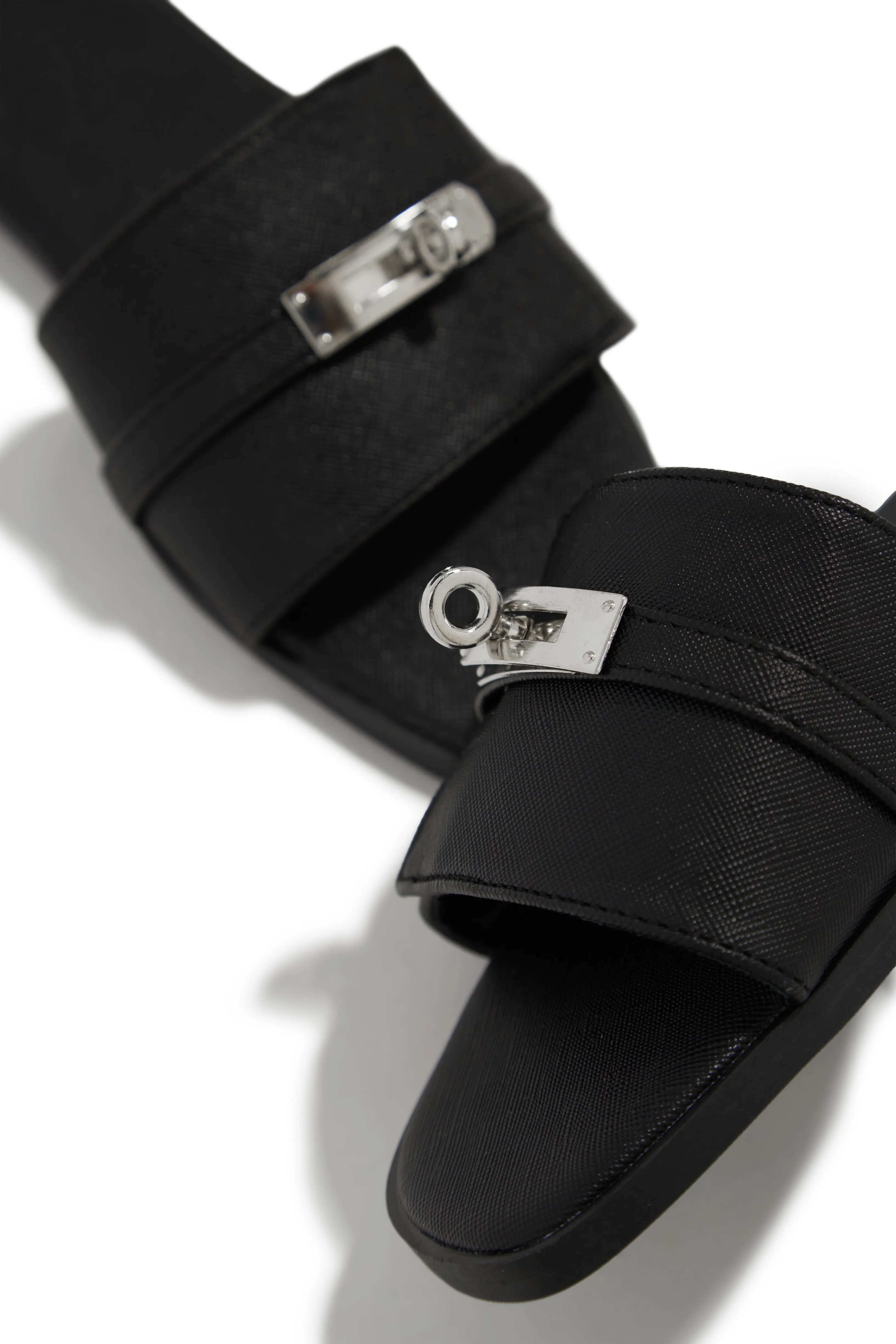 Bianca Slip On Sandals - Black sold by Miss Lola product image thumbnail 3