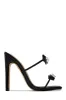 Life Is A Party Embellished High Heel Mules - Black sold by Miss Lola