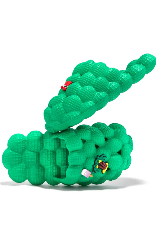 Jordi Closed Toe Bubble Sandals - Green sold by Miss Lola