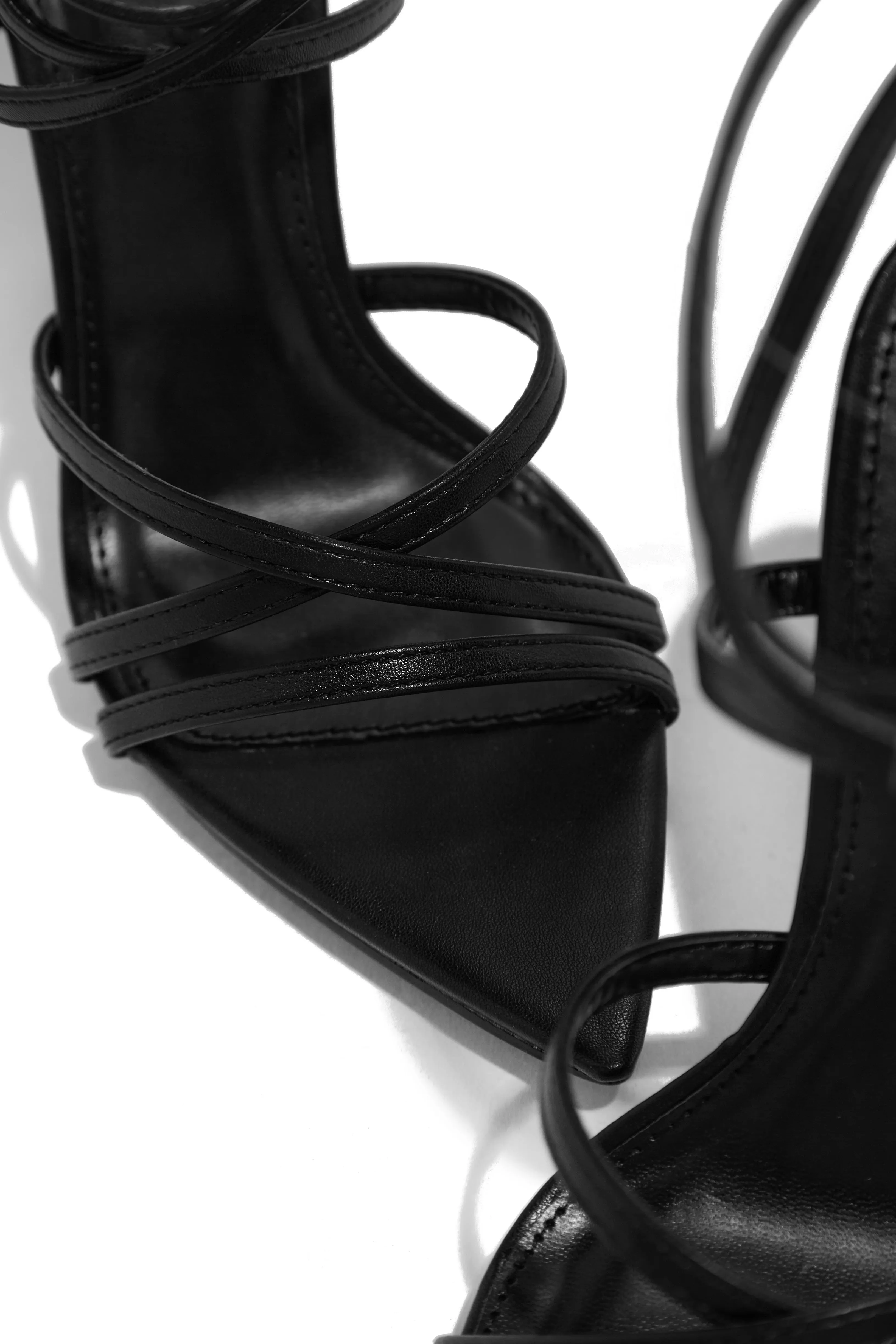 Gossip Girl Strappy High Heels - Black sold by Miss Lola product image thumbnail 5