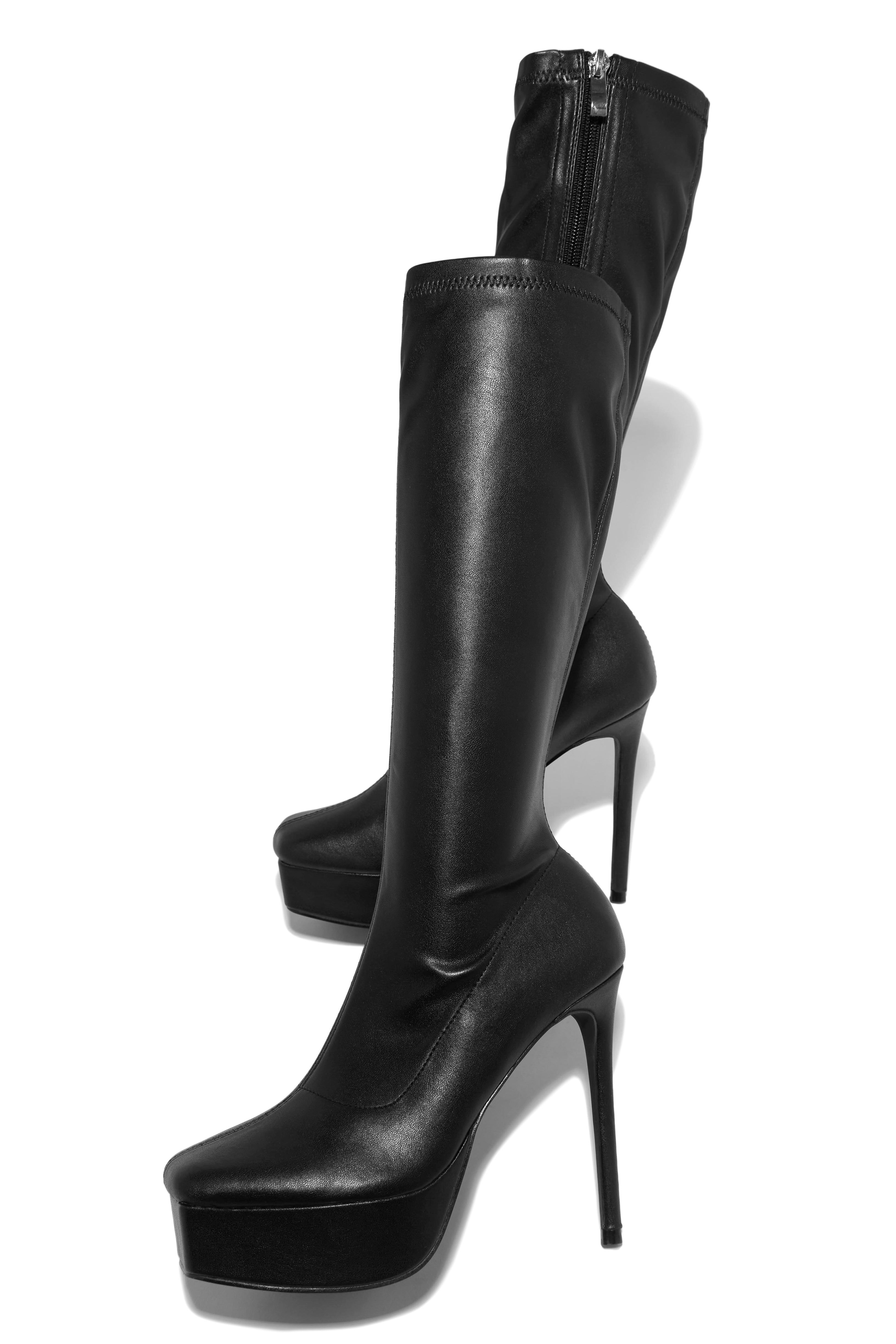 Flirty Feeling - Black PU sold by Miss Lola