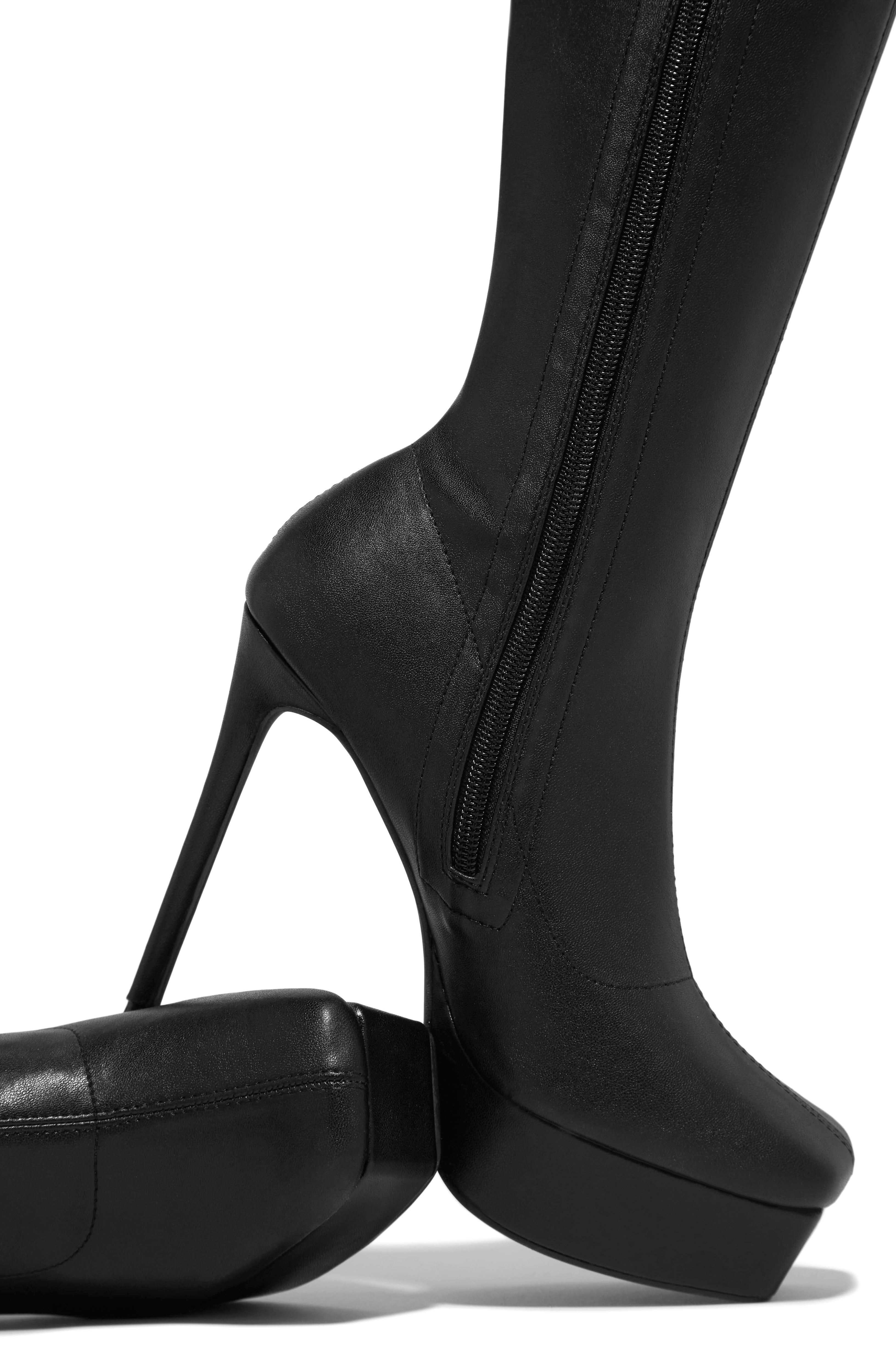 Flirty Feeling - Black PU sold by Miss Lola product image thumbnail 3