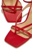 Elva Single Sole Heels - Red sold by Miss Lola