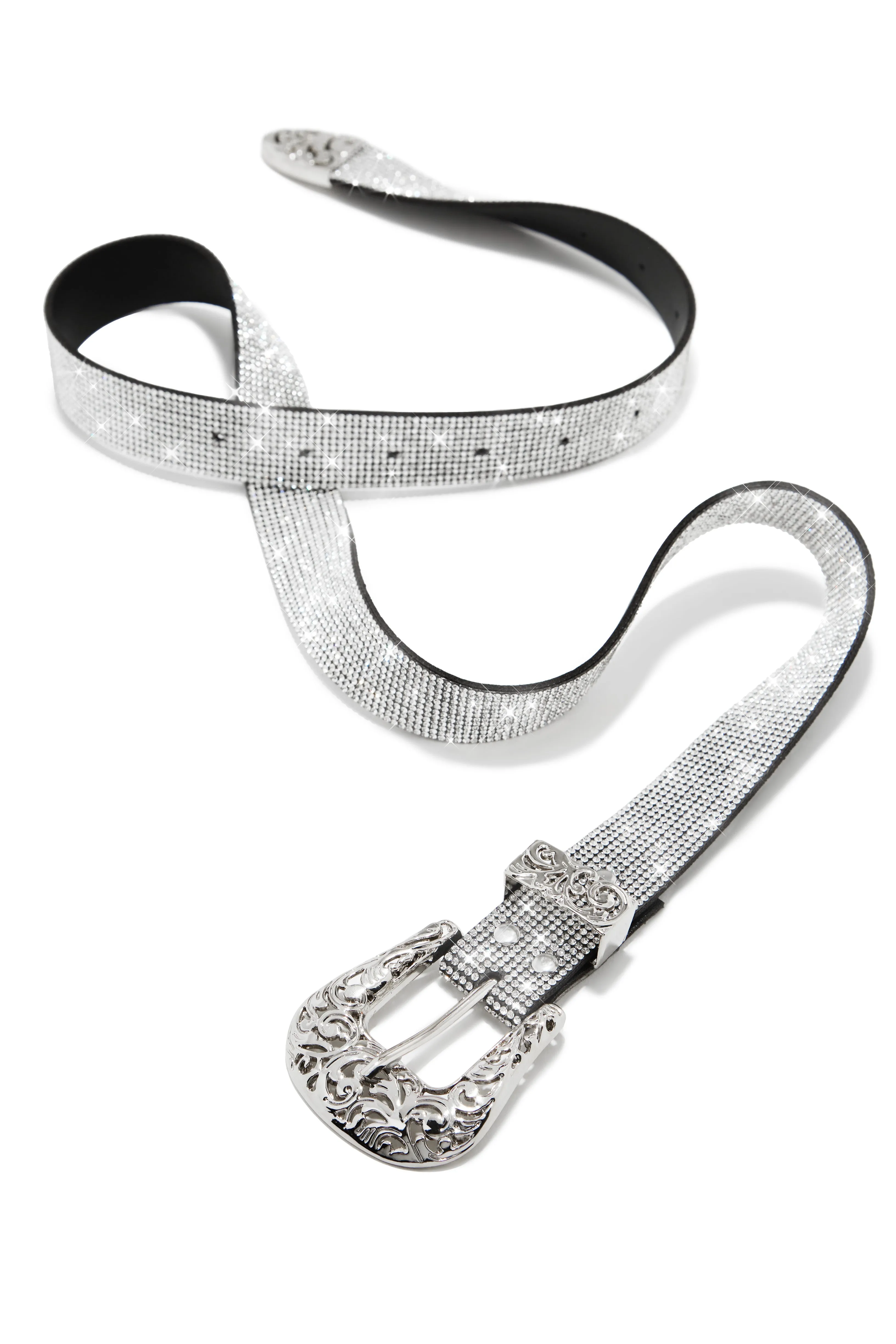 Kaiah Embellished Western Belt - Silver sold by Miss Lola product image thumbnail 4