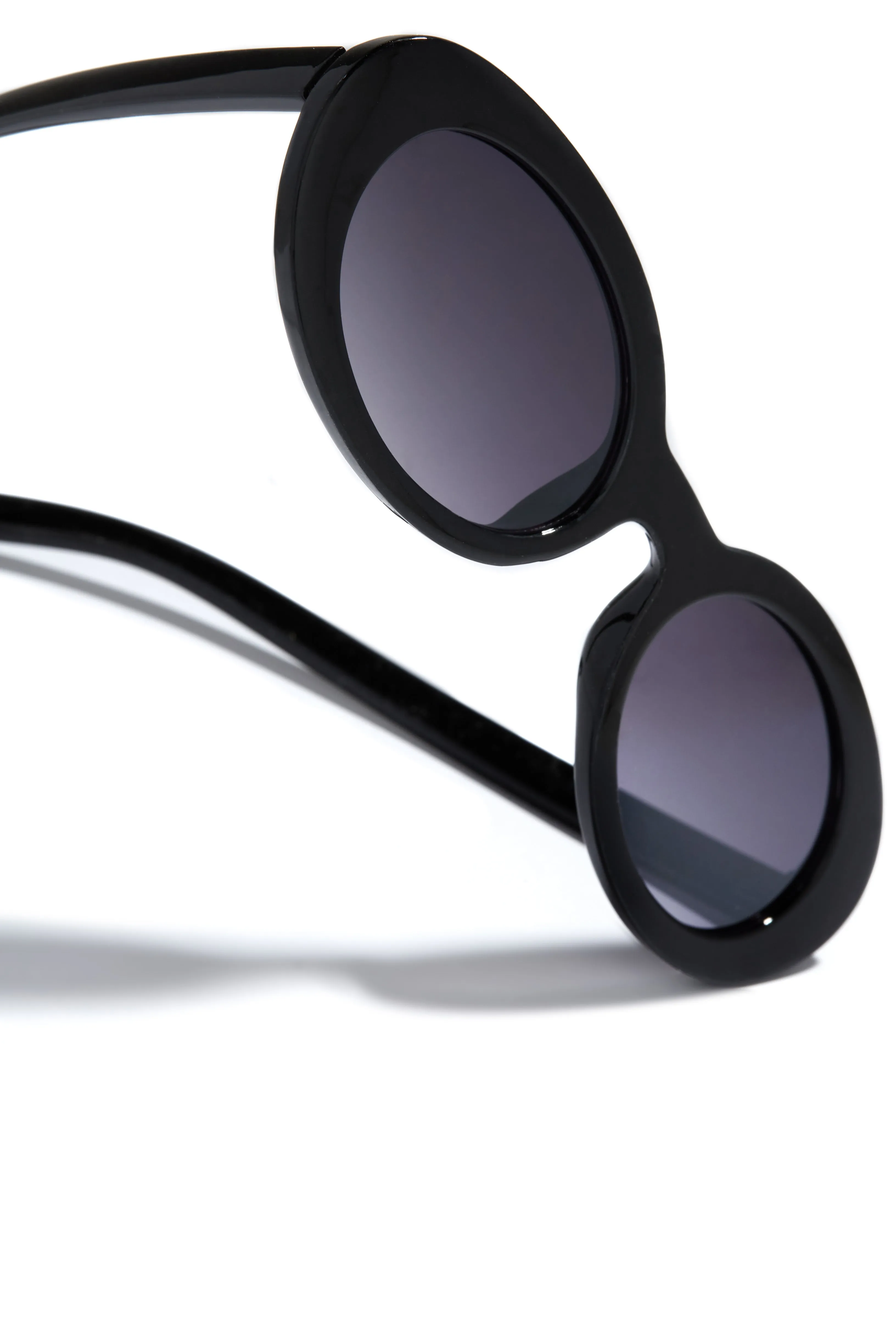 Elena Oval Sunglasses - Black sold by Miss Lola product image thumbnail 2