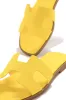 Bianka Slip On Sandals - Yellow sold by Miss Lola