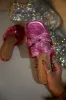 Destination Dreams Embellished Slip On Sandals - Pink sold by Miss Lola