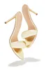 Alisha Mid Heel Mules - Gold sold by Miss Lola