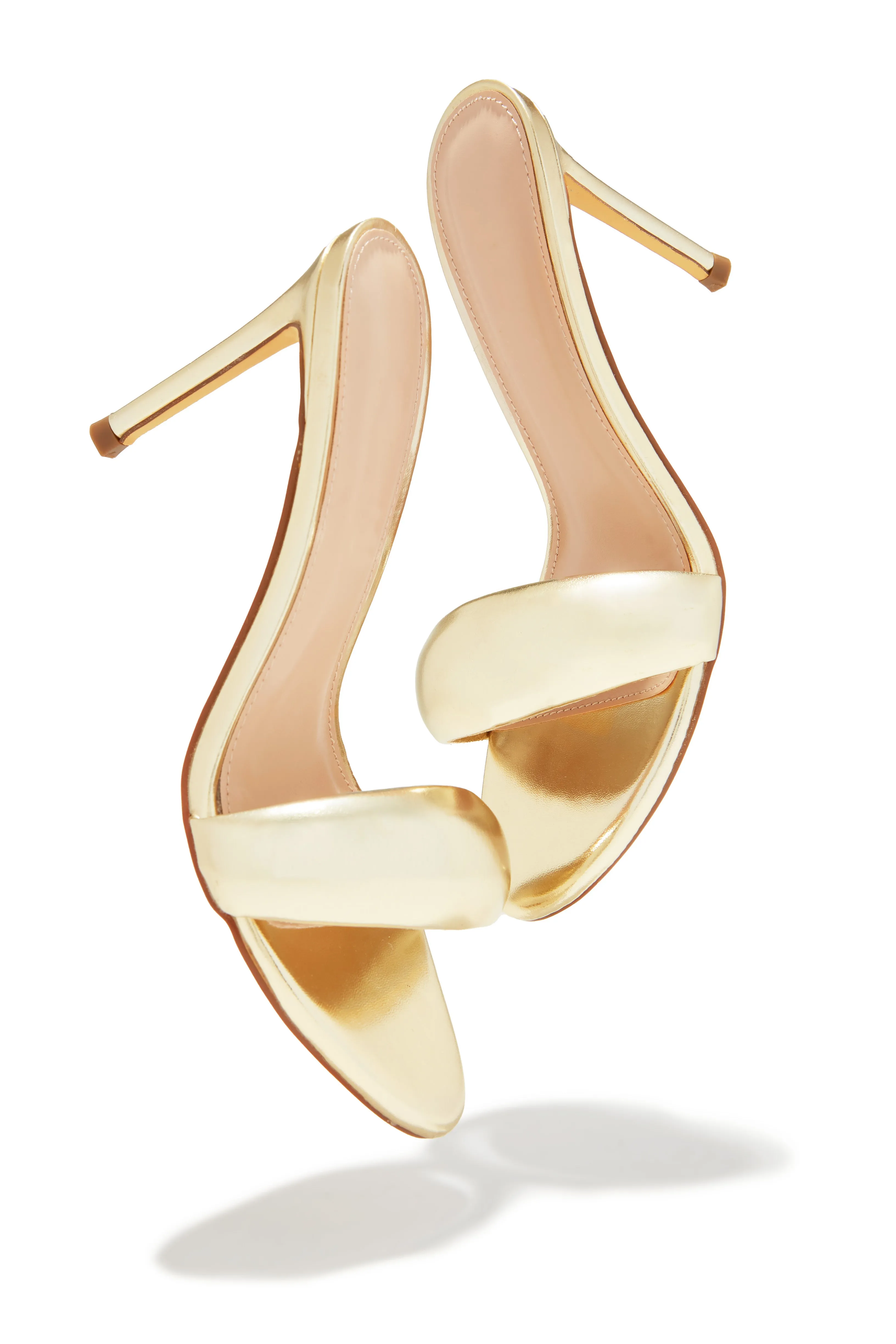 Alisha Mid Heel Mules - Gold sold by Miss Lola product image thumbnail 3