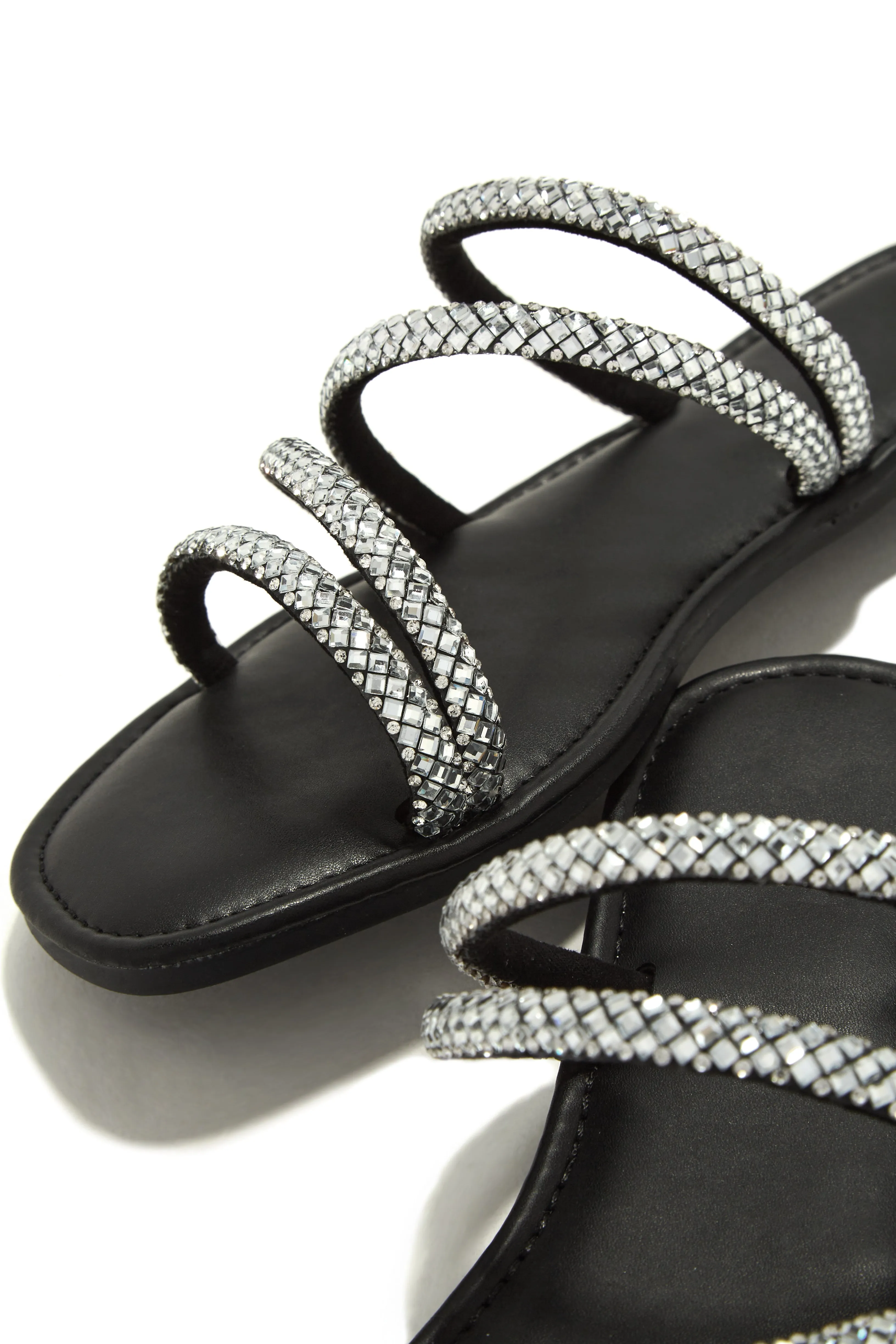 Finding Paradise Embellished Slip On Sandals - Black sold by Miss Lola product image thumbnail 2