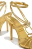 Lovestruck Embellished Strappy High Heels - Gold sold by Miss Lola