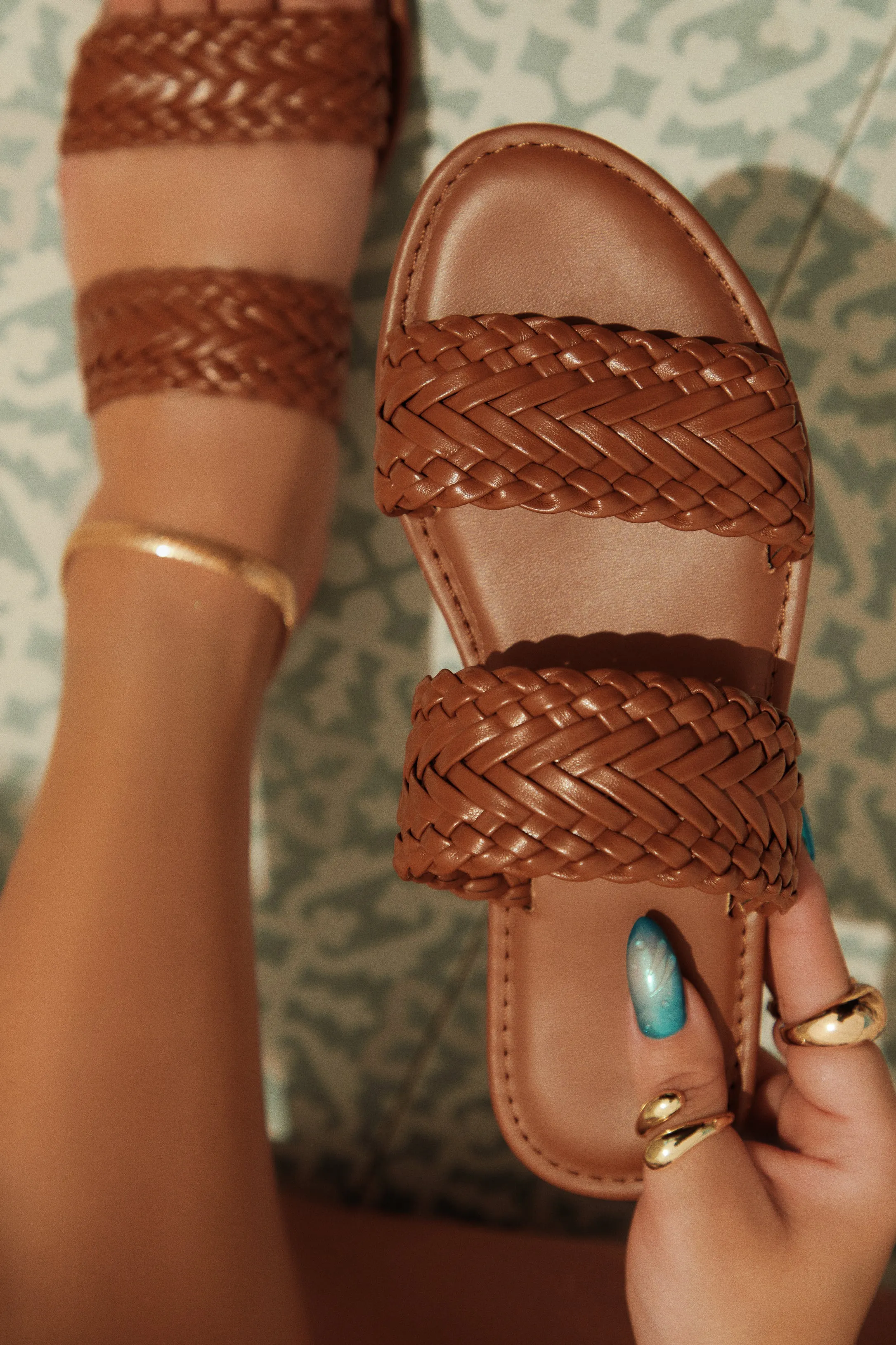 Heatwave Slip On Sandals - Tan sold by Miss Lola