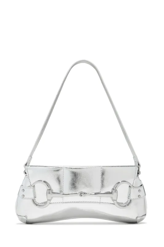 Caia Shoulder Bag - Silver sold by Miss Lola